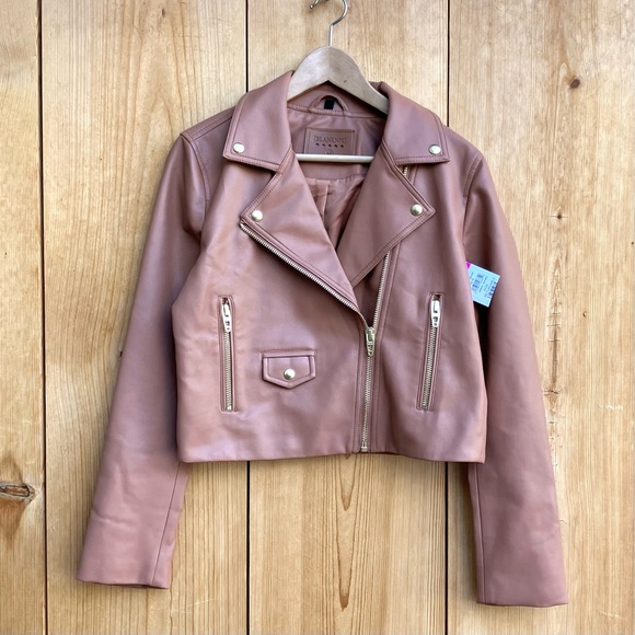 Blank NYC Jackets & Blazers - BlankNYC NWT Faux Leather Moto Jacket Sz Medium